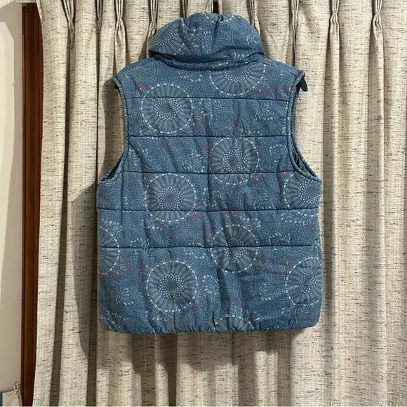 Anthropologie Pilcro and the Letterpress Chambray Blue Puffer Vest - Picture 7 of 13